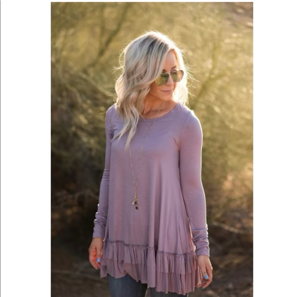 Longsleeve Double Ruffle Shirt